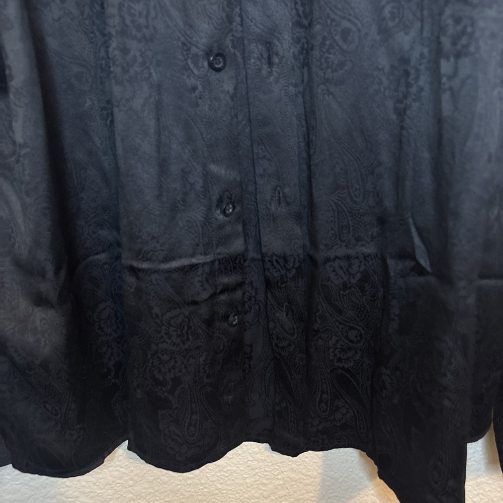 Guess Men's regular fit Shirt Long‎ Sleeves Paisley Print Allover Size XL - Picture 6 of 16